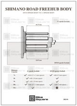 Carica l'immagine nel visualizzatore di Gallery, SHIMANO ROAD FREE HUB BODY - N. 2022-01