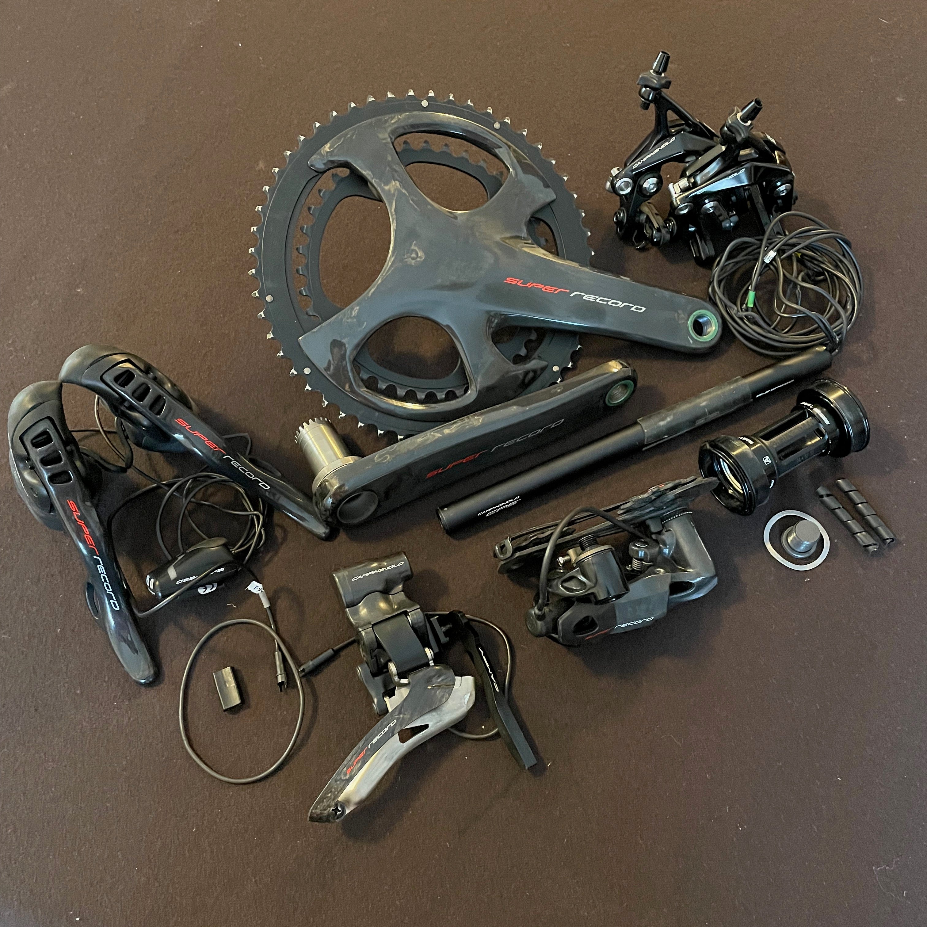 Cappucci Cambio Campagnolo EPS Per Manubrio Curvo - Rosa, Set Sinistro E Destro